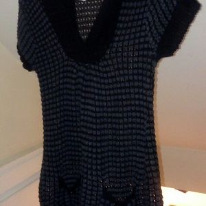 knitted tunic overlay